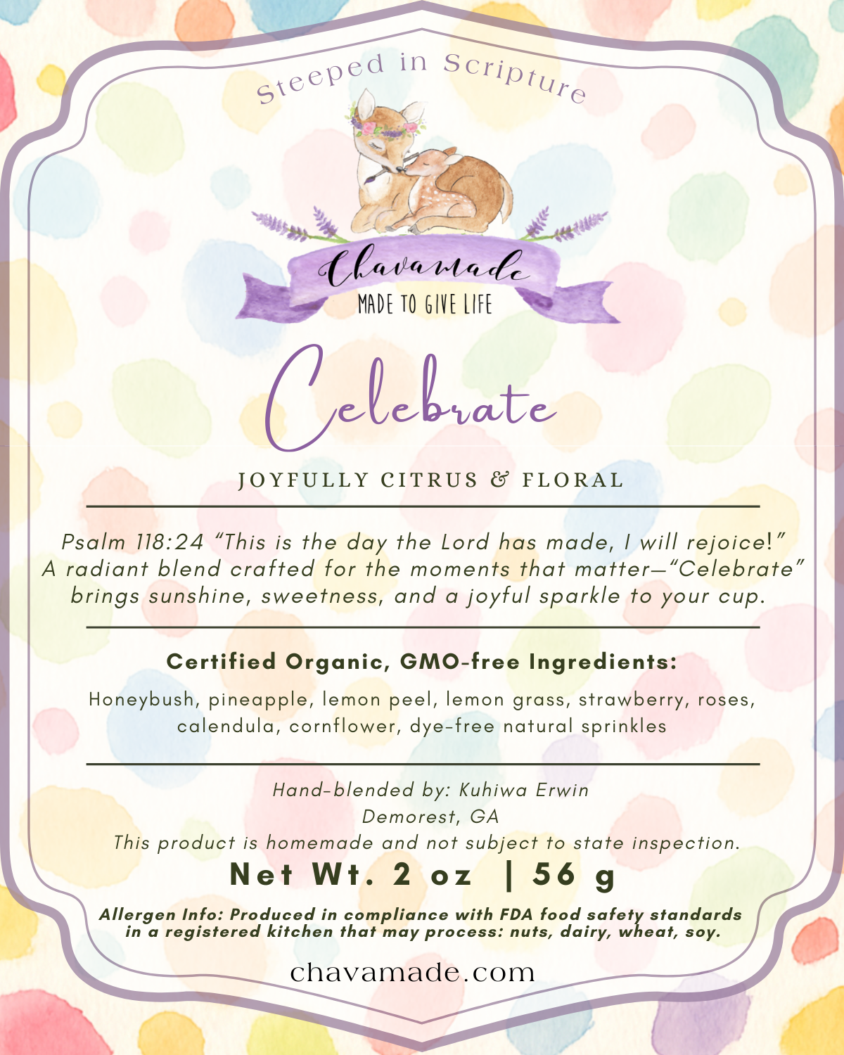"Celebrate" Tea Blend