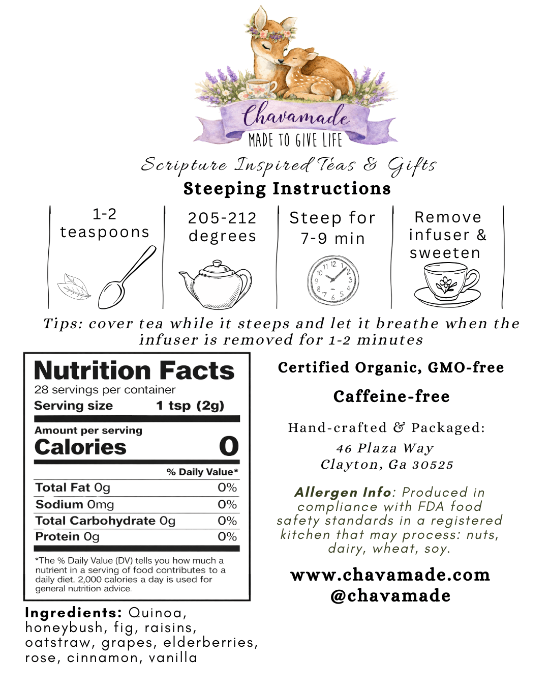 "Abigail" Tea Blend (VIP) - Chavamade
