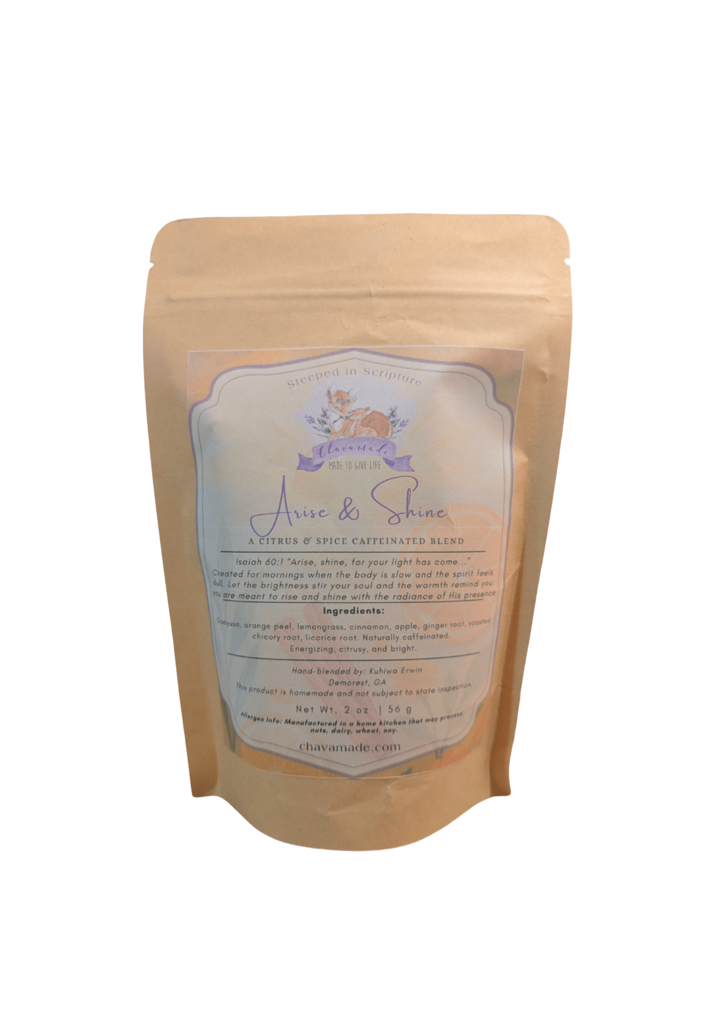 "Arise & Shine" Tea Blend (VIP) - Chavamade