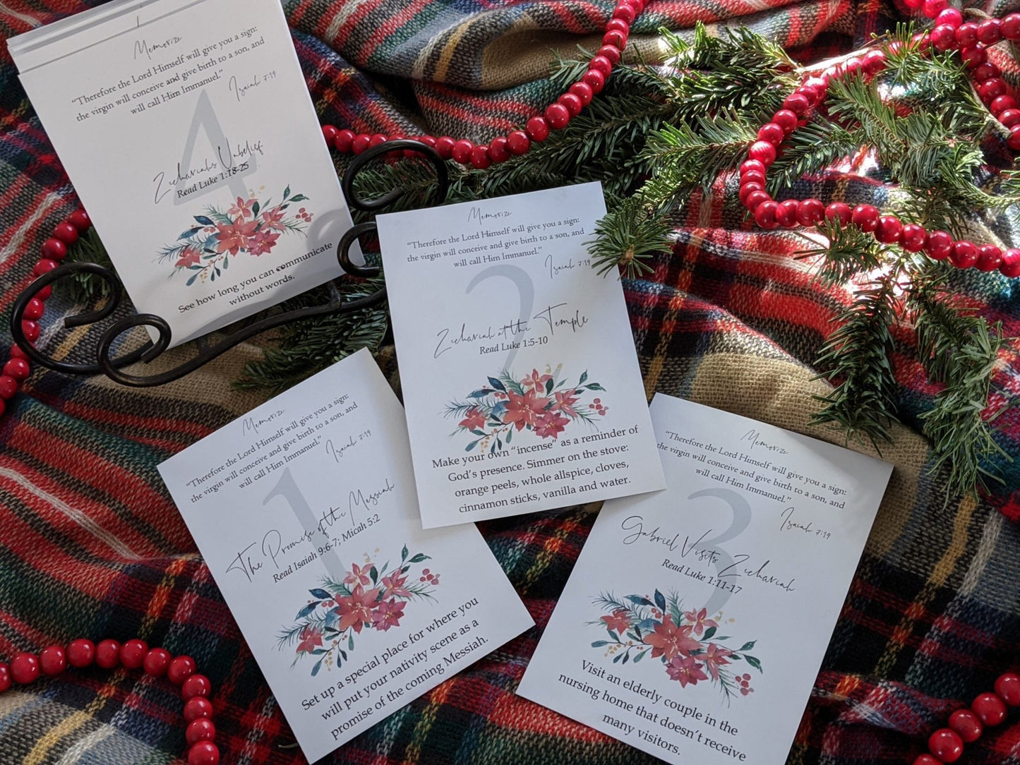 Christmas Advent Cards - Chavamade
