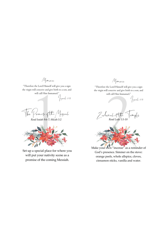 Christmas Advent Cards - Chavamade