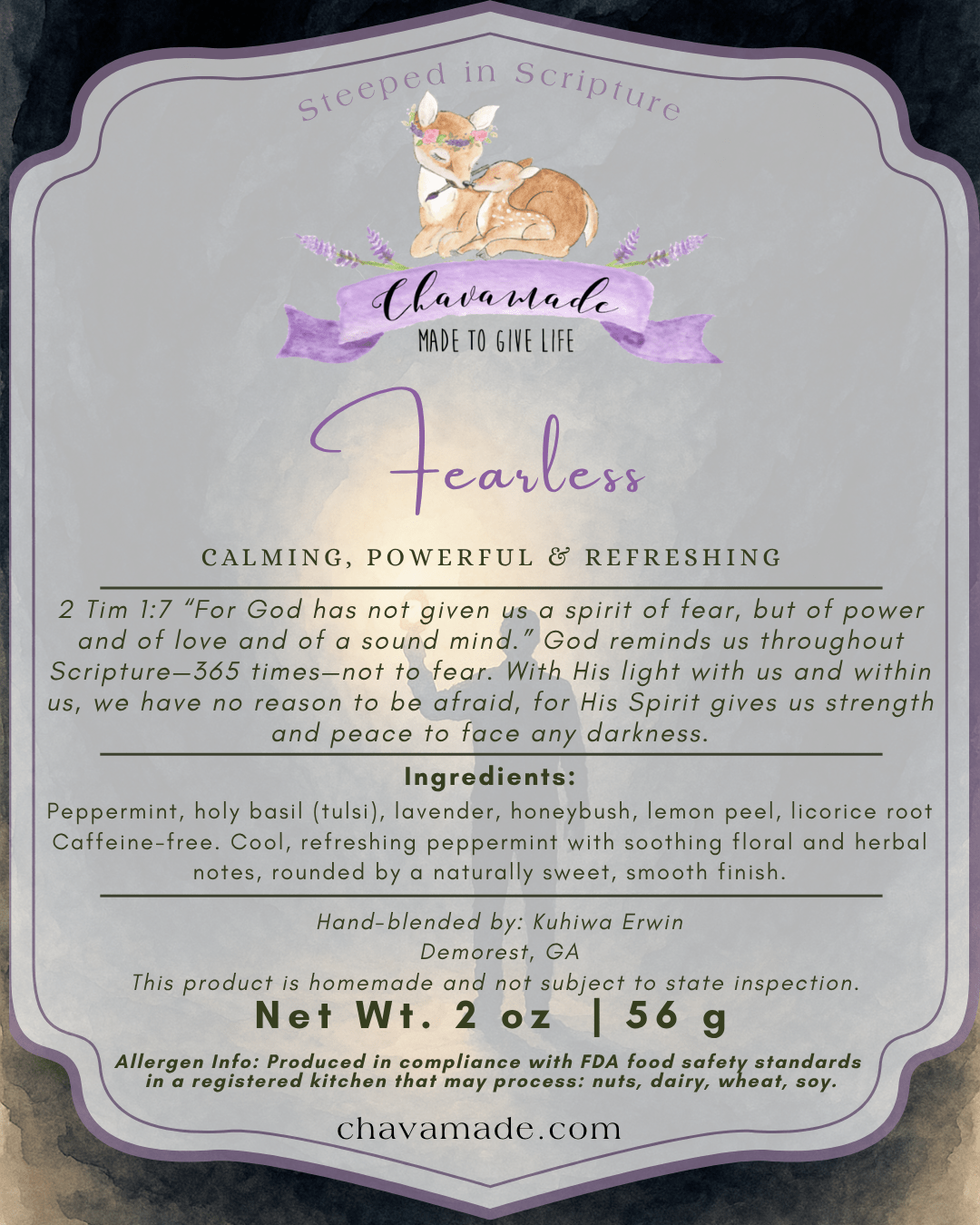 "Fearless" Tea Blend (VIP) - Chavamade
