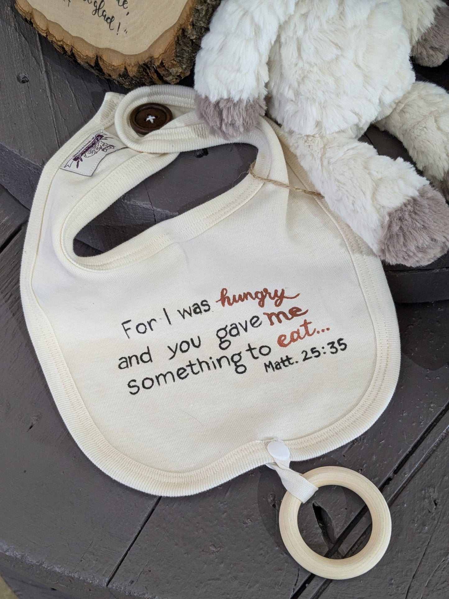 Hand - painted Custom Teether Bibs - Chavamade
