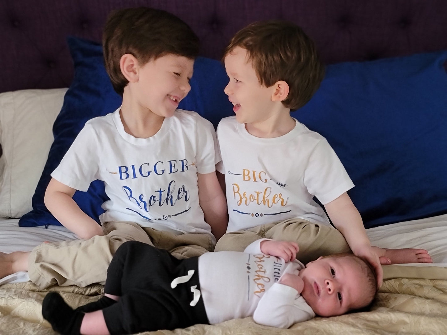 Hand - painted Sibling Shirts - Chavamade