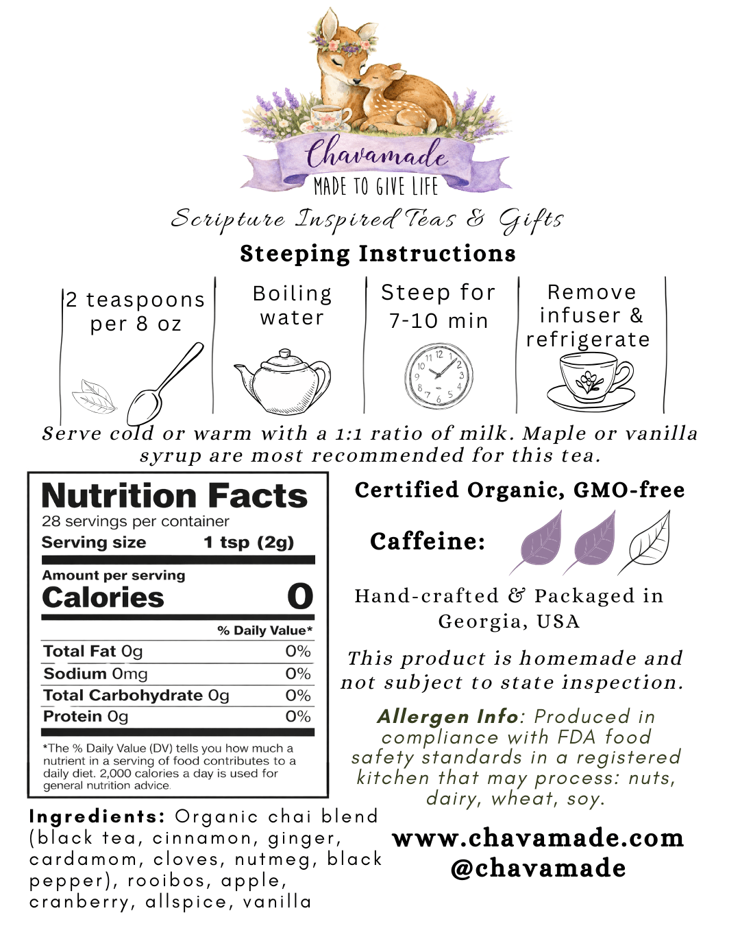 "Jael" Tea Blend (VIP) - Chavamade