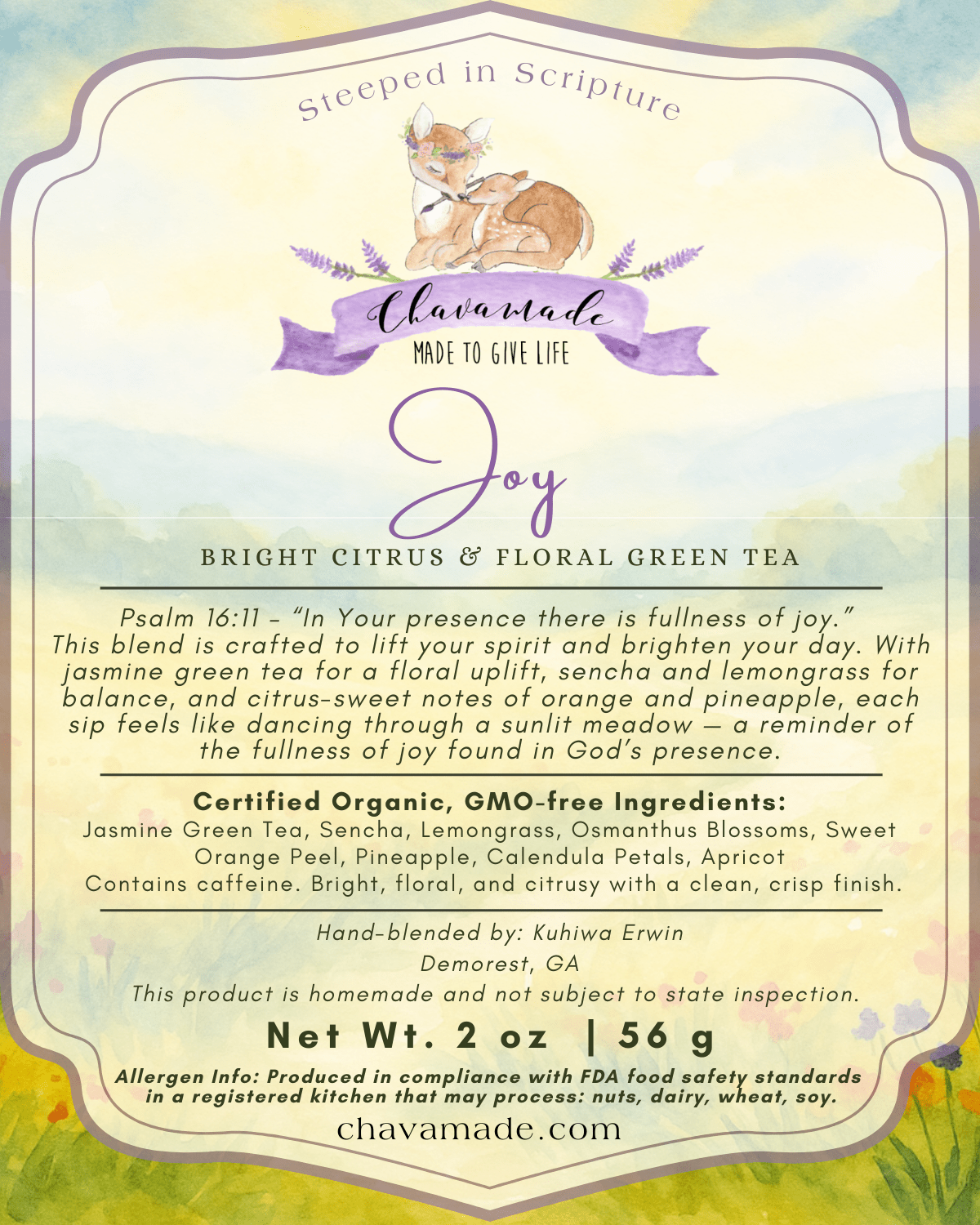 "Joy" Tea Blend (VIP) - Chavamade