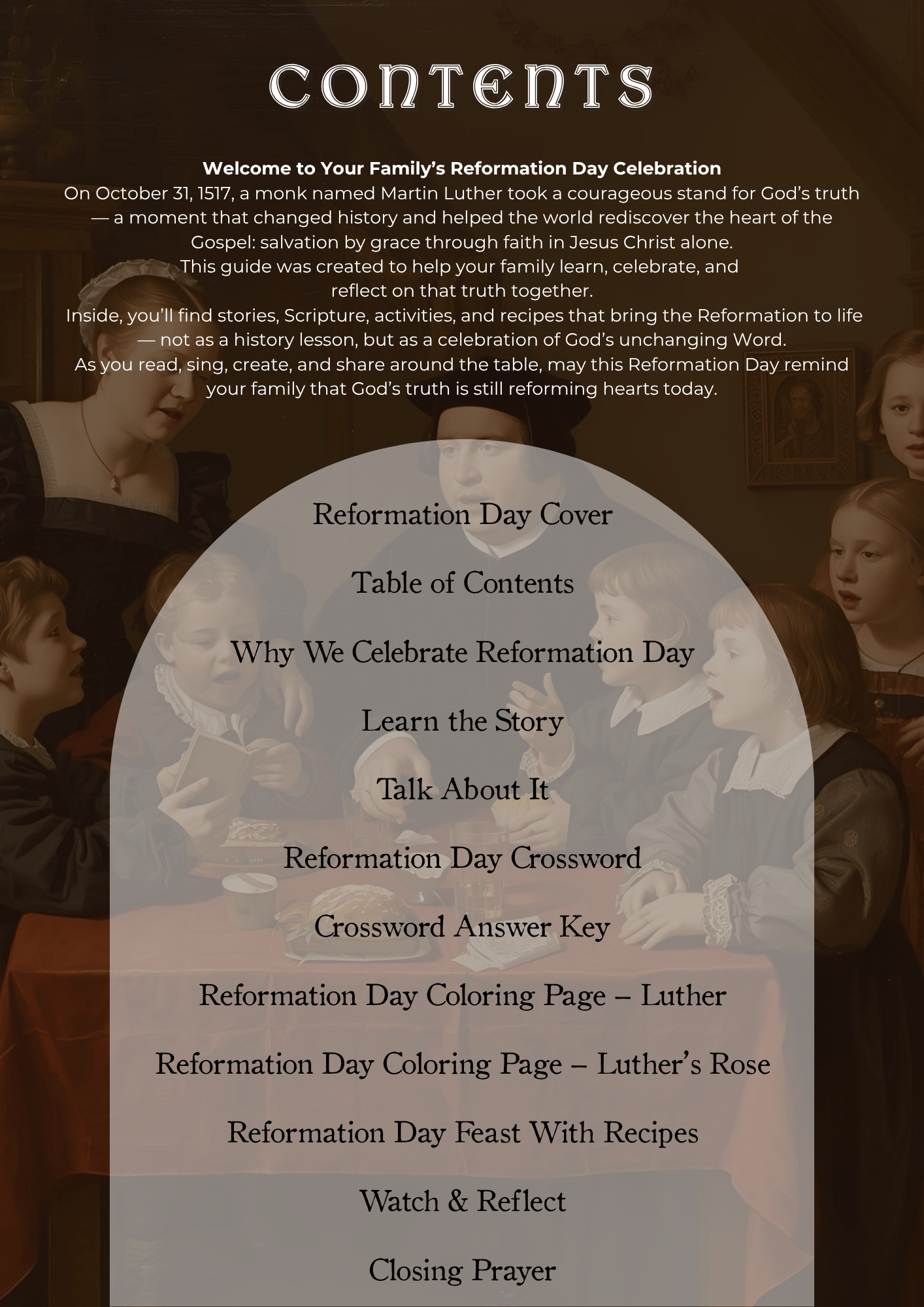Reformation Day Family Guide - Chavamade