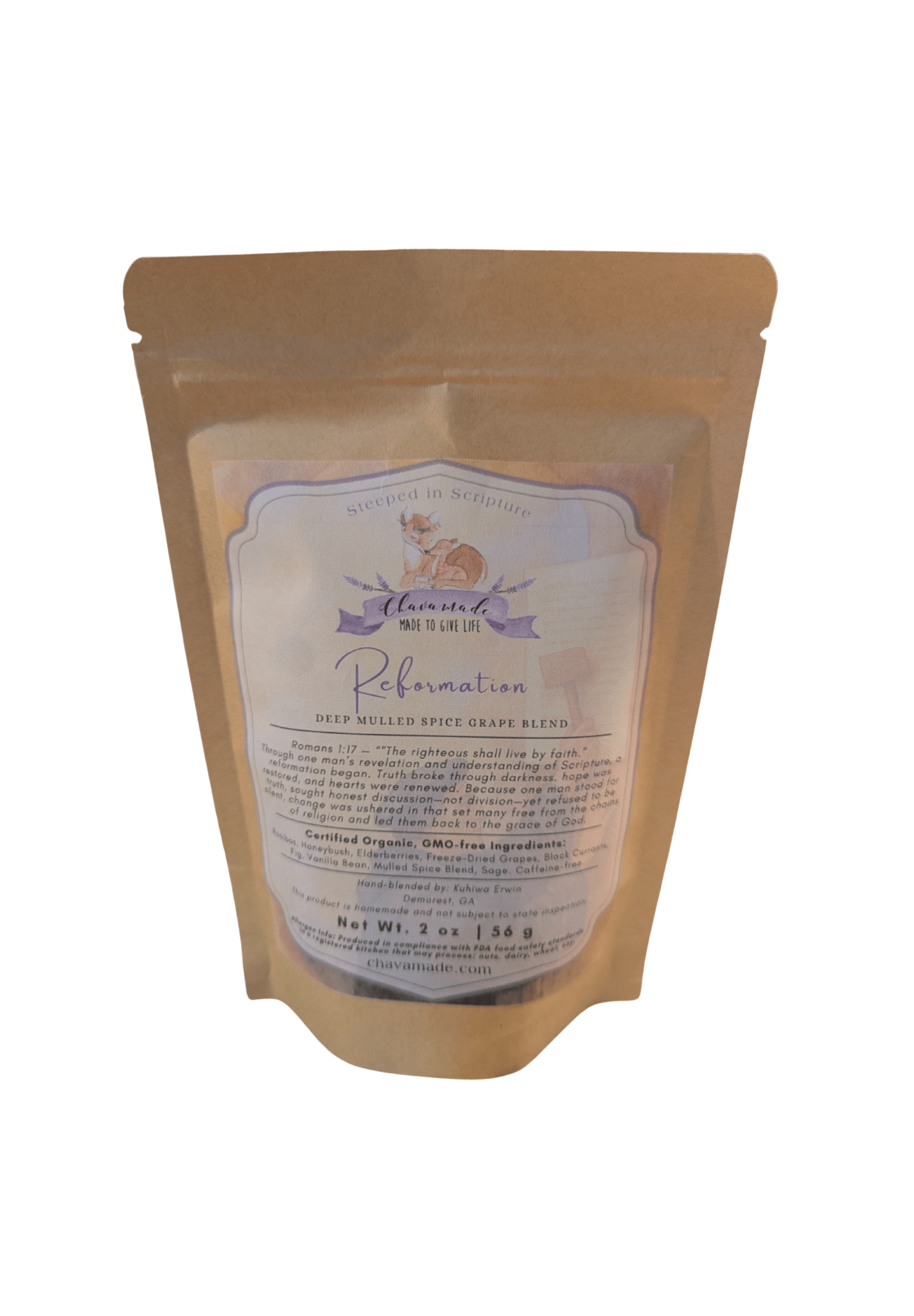 "Reformation" Tea Blend - Chavamade