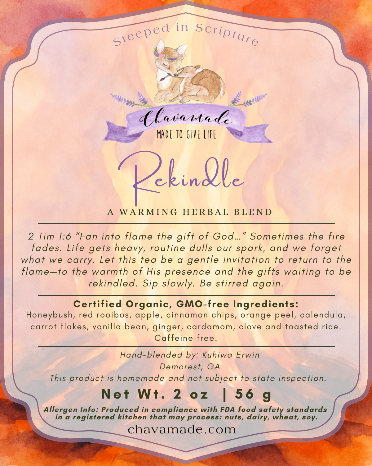 "Rekindle" Tea Blend - Chavamade