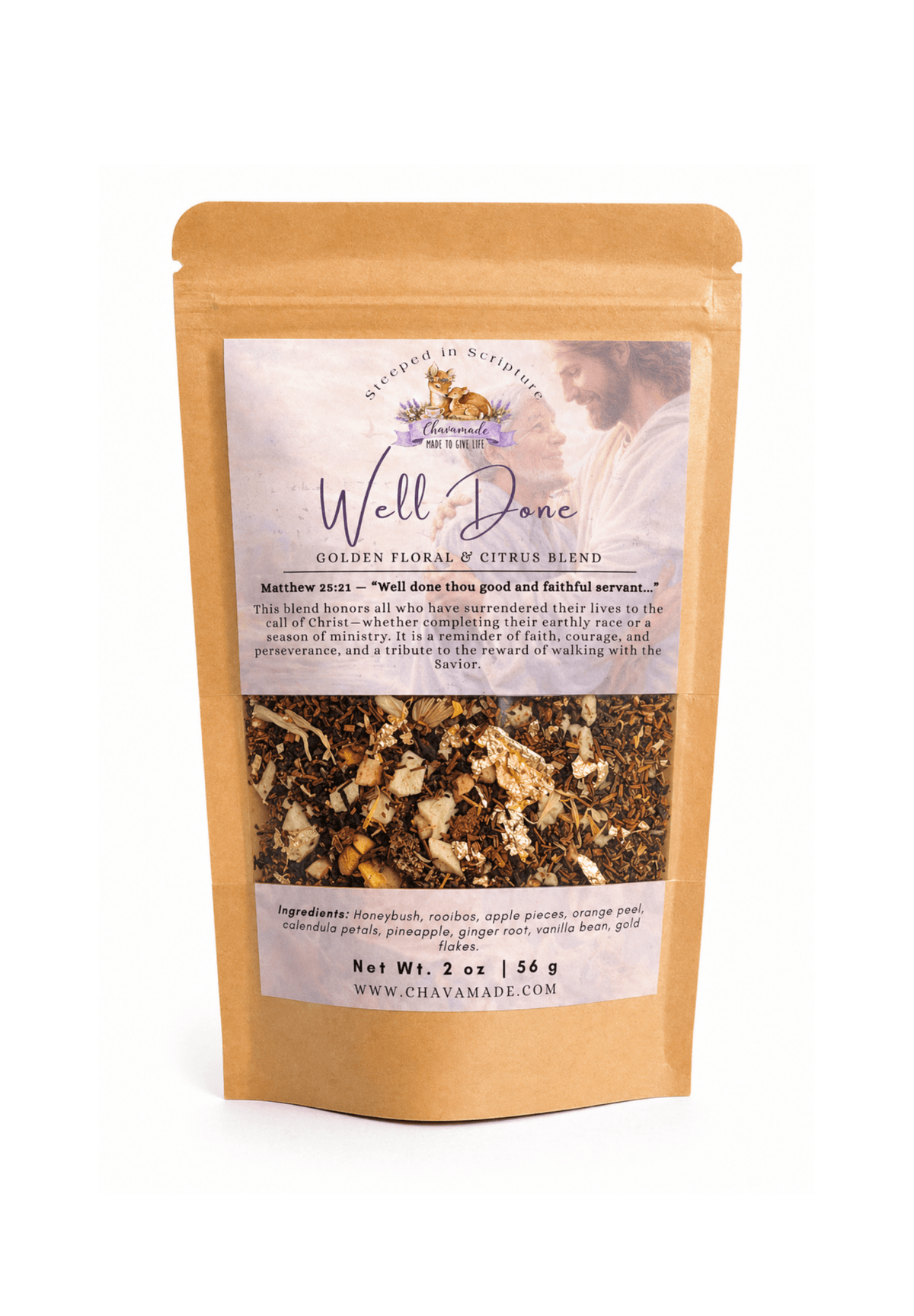 "Well Done" Tea Blend: Golden Floral & Citrus Blend - Chavamade
