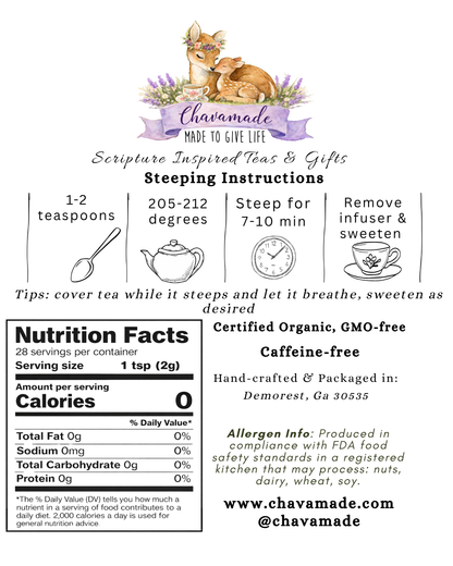 Bond Servant-Red Raspberry Leaf, Apple & Dandelion Tea (VIP)