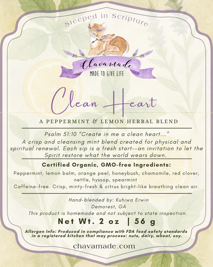"Clean Heart" Tea Blend