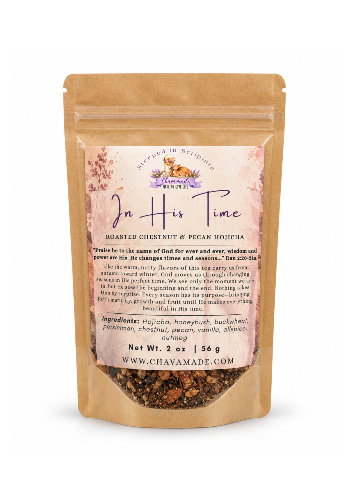 In His Time-Roasted Chestnut & Pecan Hojicha