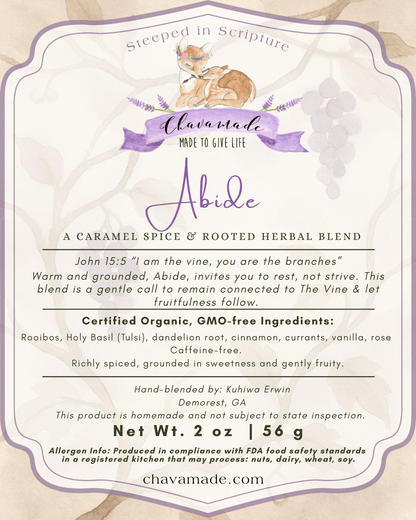 "Abide" Tea Blend - Chavamade