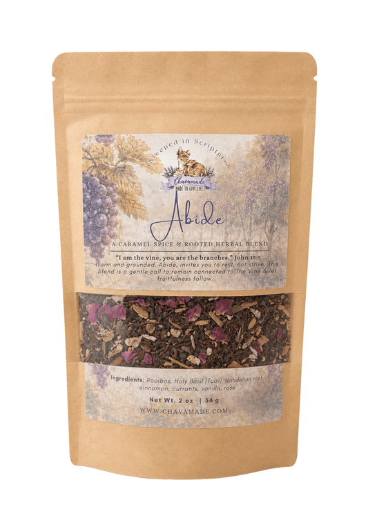 "Abide" Tea Blend: Caramel Spice (stress & adrenal support) - Chavamade