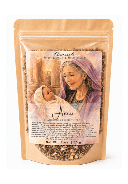 "Anna" Tea Blend: Chamomile & Peach White Tea (digestion support) - Chavamade