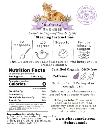 "As the Deer" Signature Tea - Chavamade
