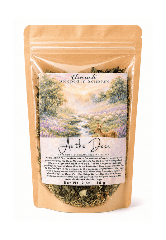 "As the Deer" Tea Blend: Lavender, Chamomile, Honeysuckle, & Lily - Chavamade
