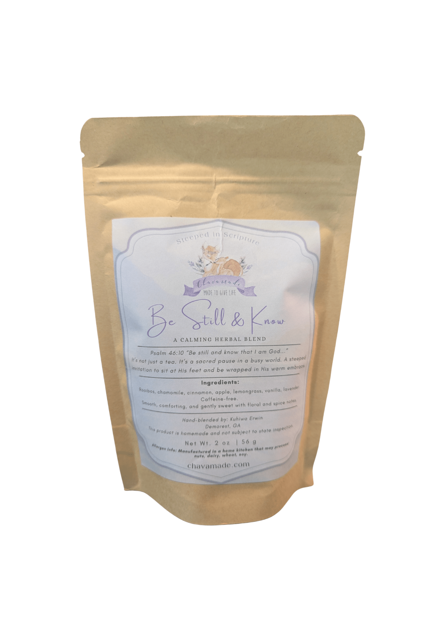 "Be Still & Know" Tea Blend (VIP) - Chavamade