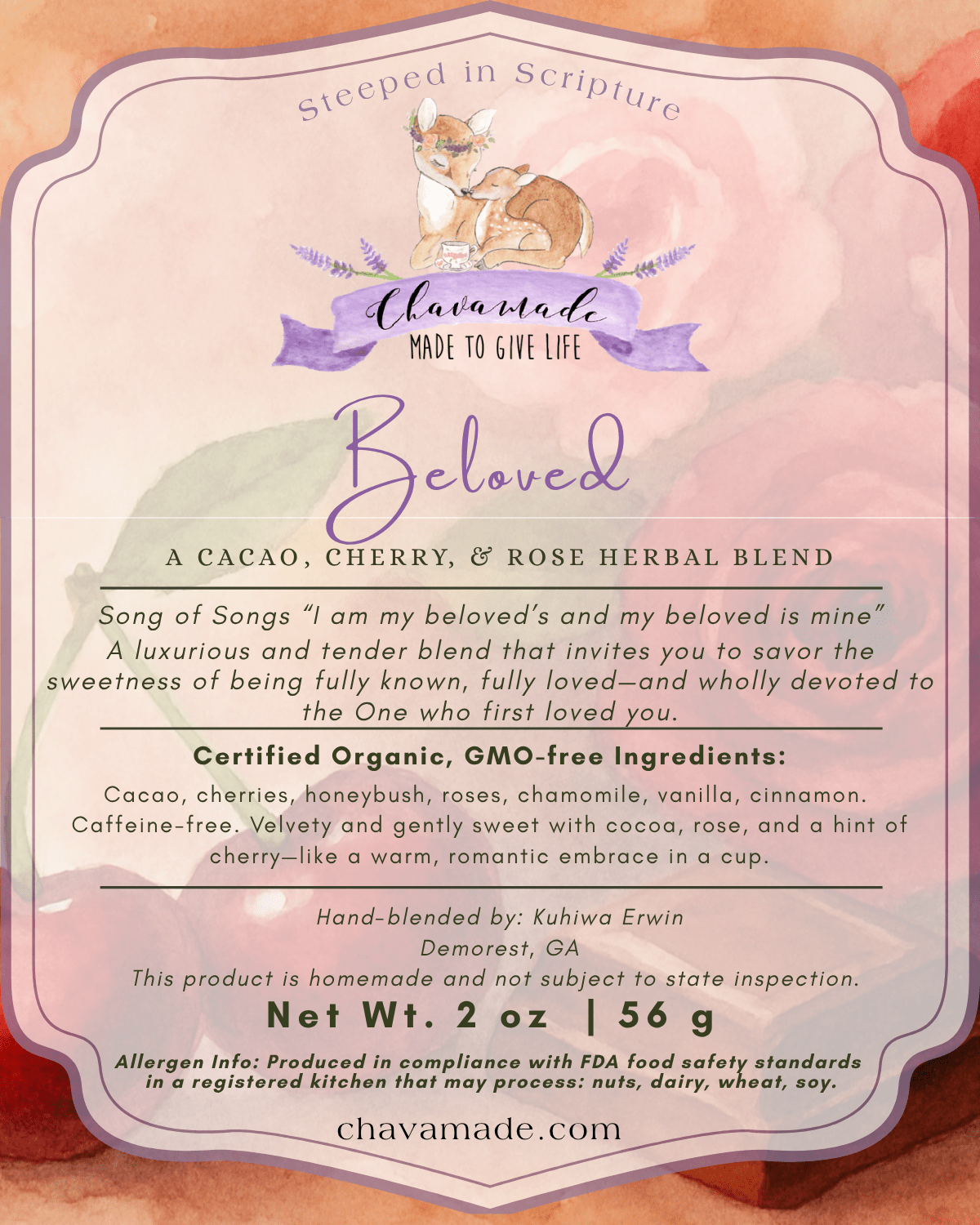 "Beloved" Tea Blend - Chavamade
