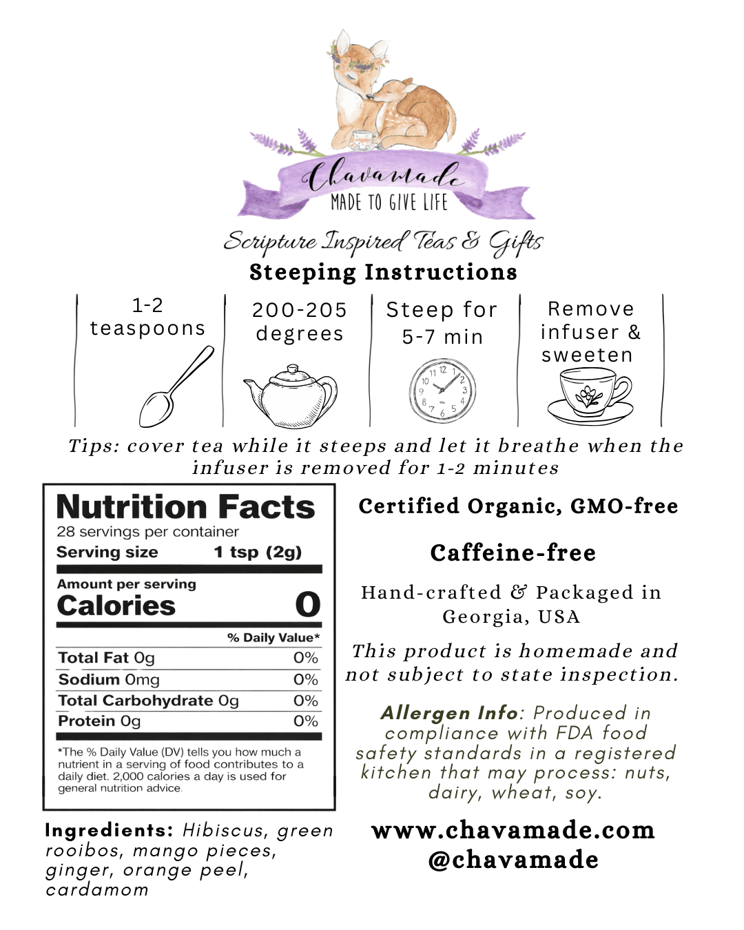 "Bitthia" Tea Blend (VIP) - Chavamade