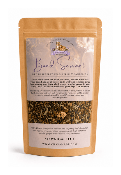 Bond Servant-Red Raspberry Leaf, Apple & Dandelion Tea (VIP) - Chavamade