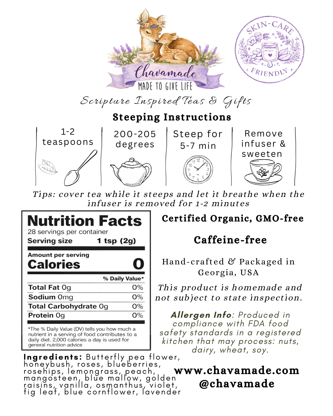 "Chava" Signature Tea - Chavamade