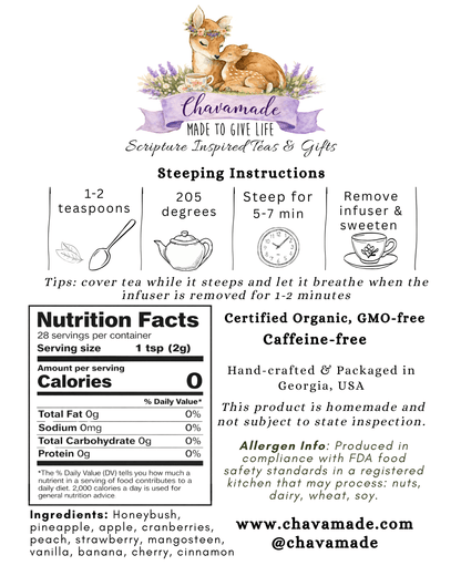 "Dear One" Signature Tea - Chavamade