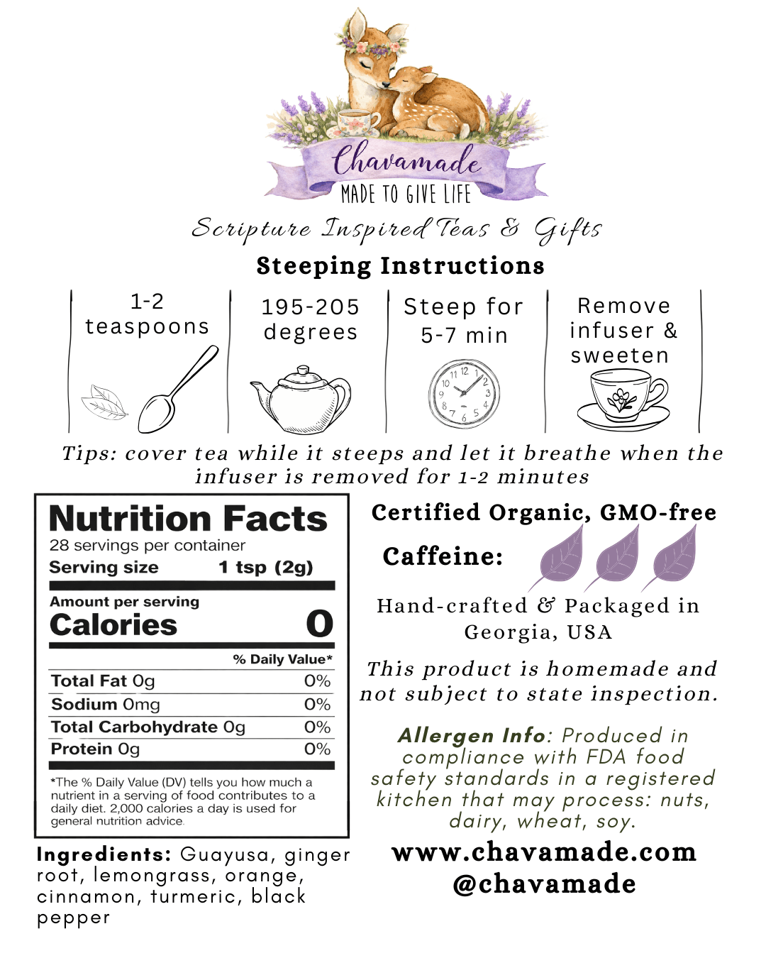 "Deborah" Tea Blend (VIP) - Chavamade