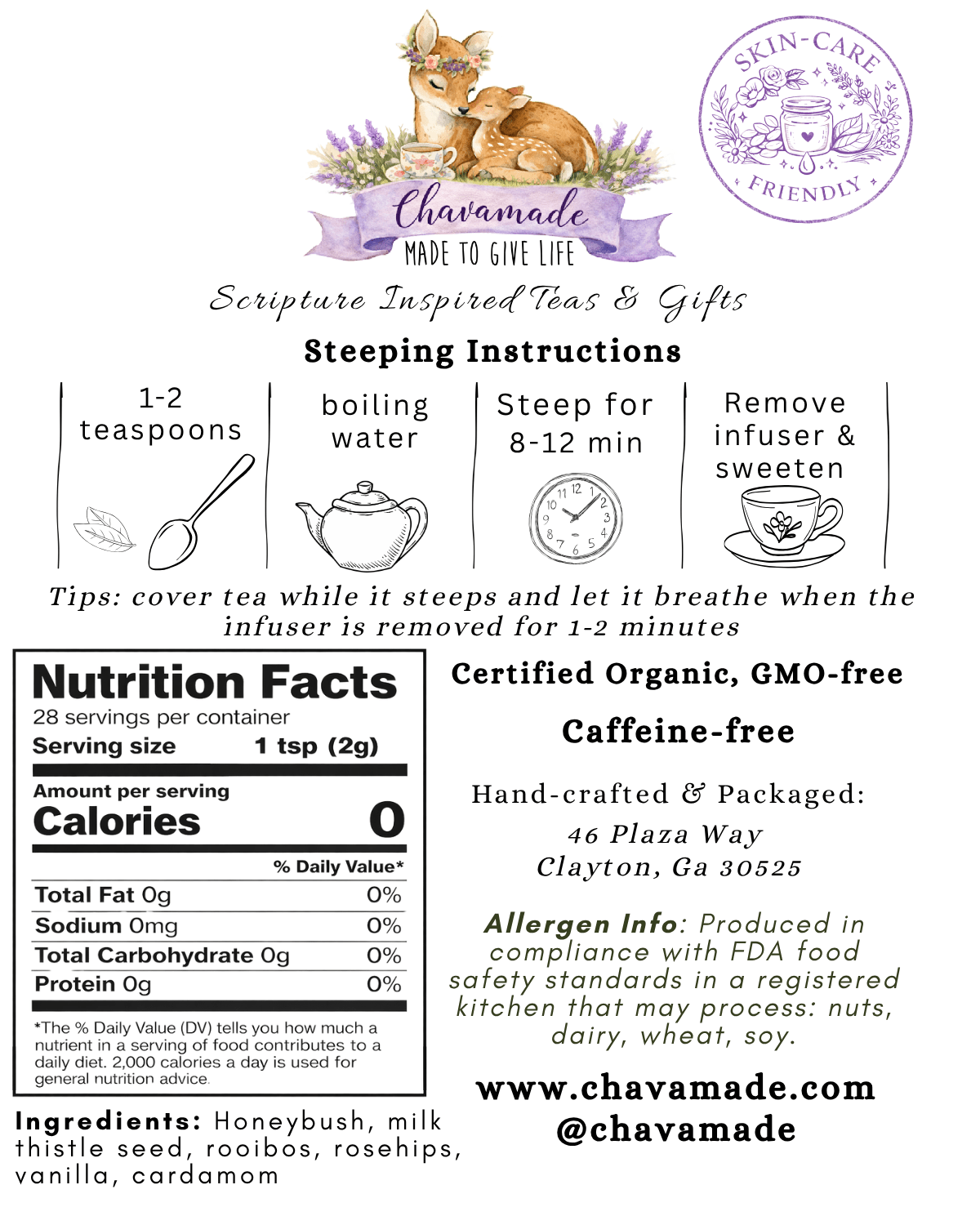"Elizabeth" Tea Blend (VIP) - Chavamade