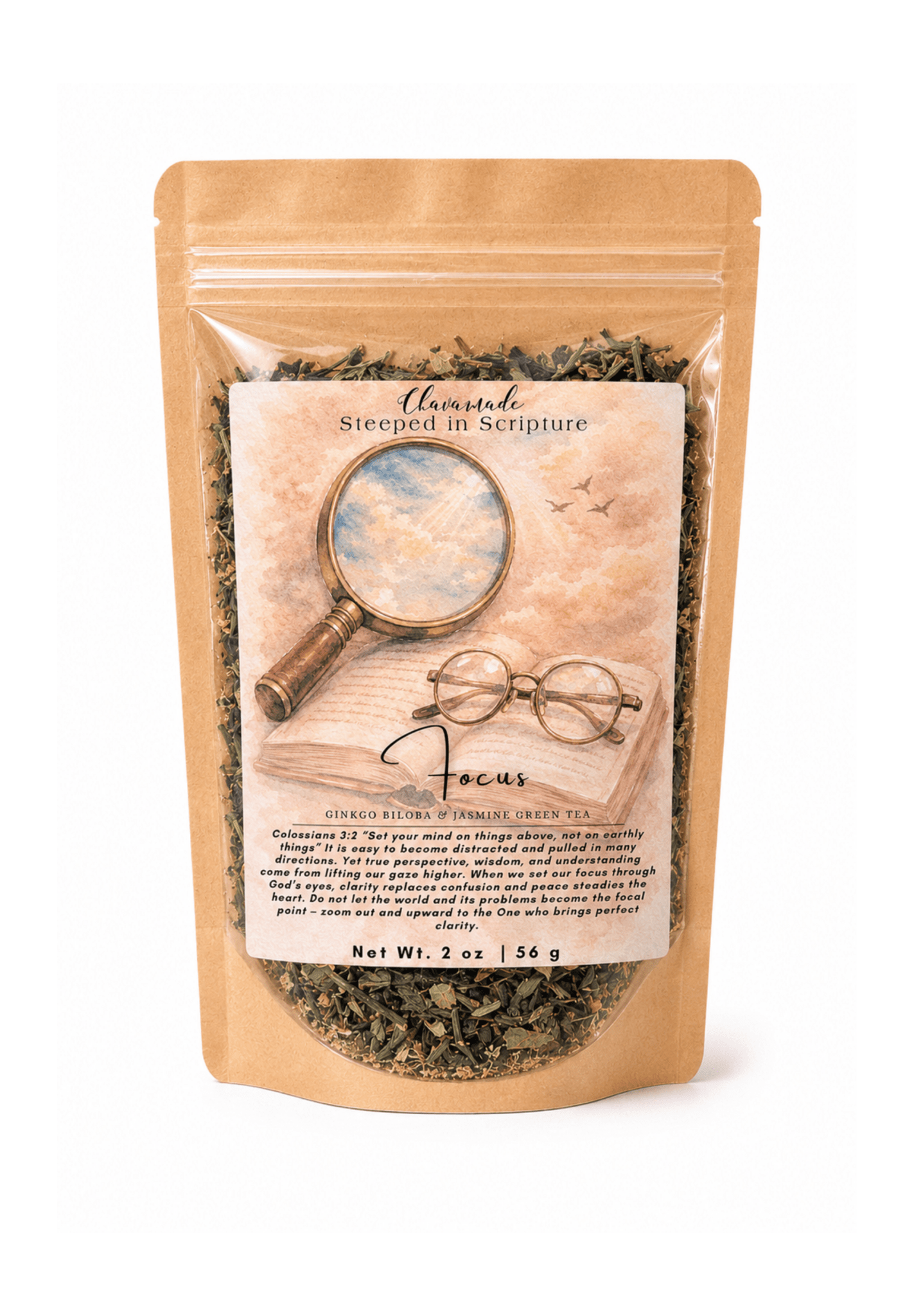Focus - Gingko Biloba & Jasmine Green Tea (VIP) - Chavamade