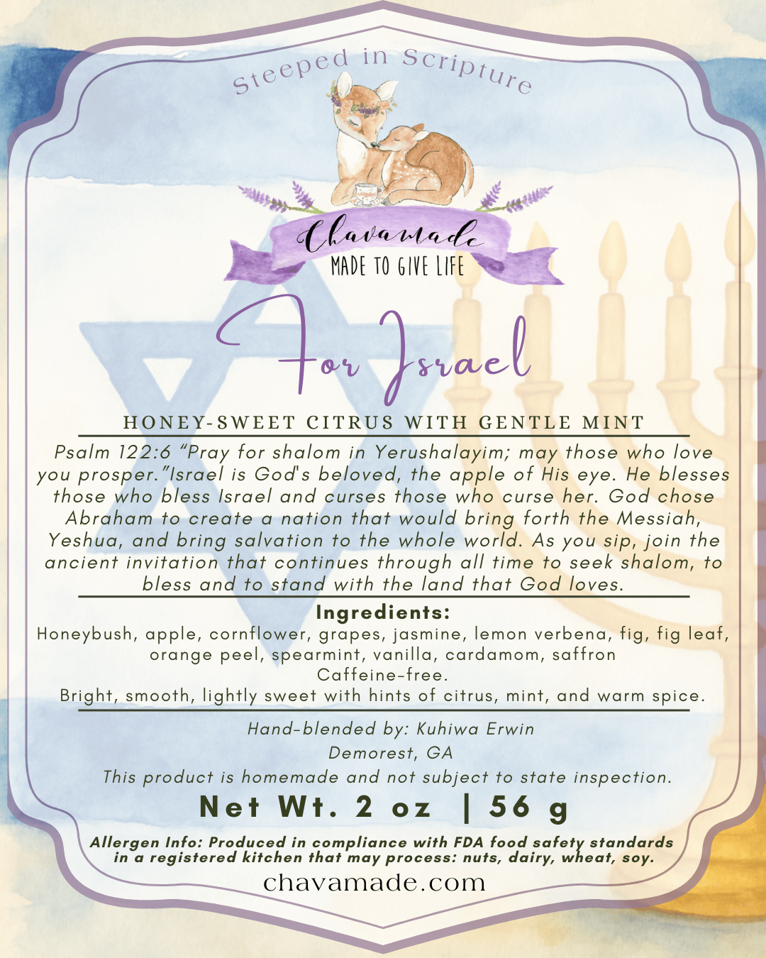 "For Israel" Tea Blend - Chavamade