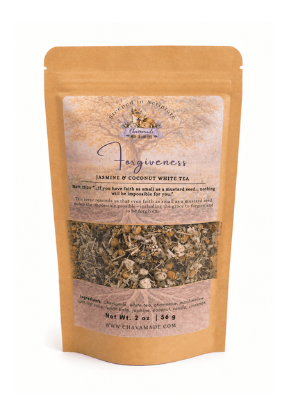 "Forgiveness" Tea: Jasmine & Coconut White Tea (nervous system support) - Chavamade