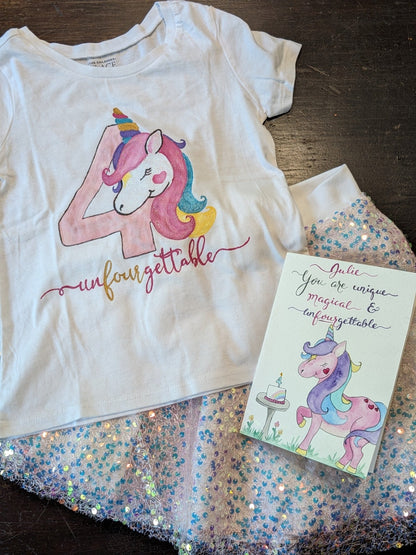 Hand - painted Custom Birthday Shirt - Chavamade