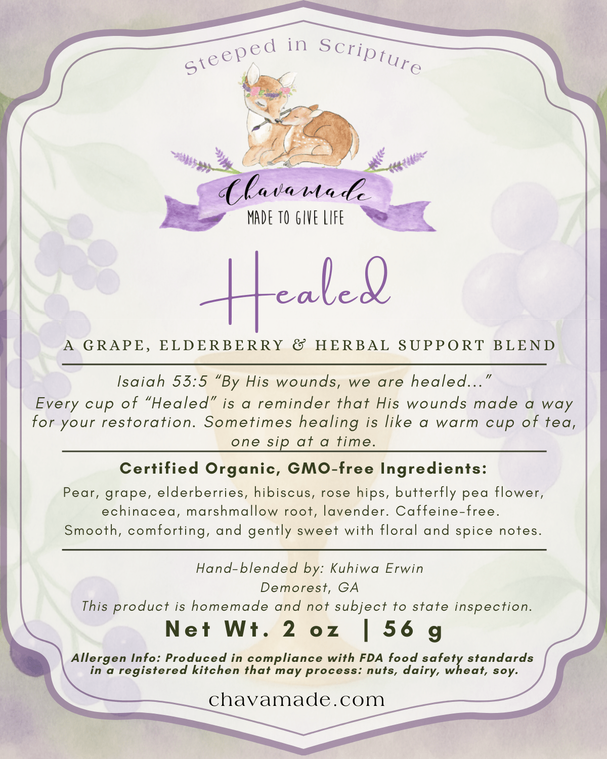 "Healed" Tea Blend - Chavamade