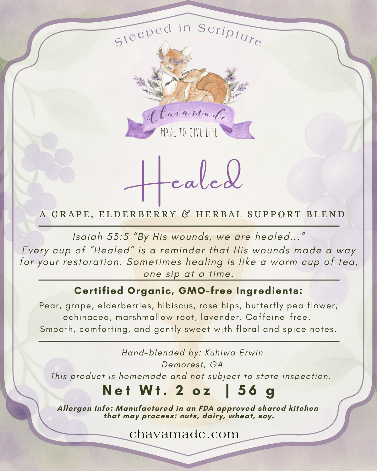 "Healed" Tea Blend (VIP) - Chavamade