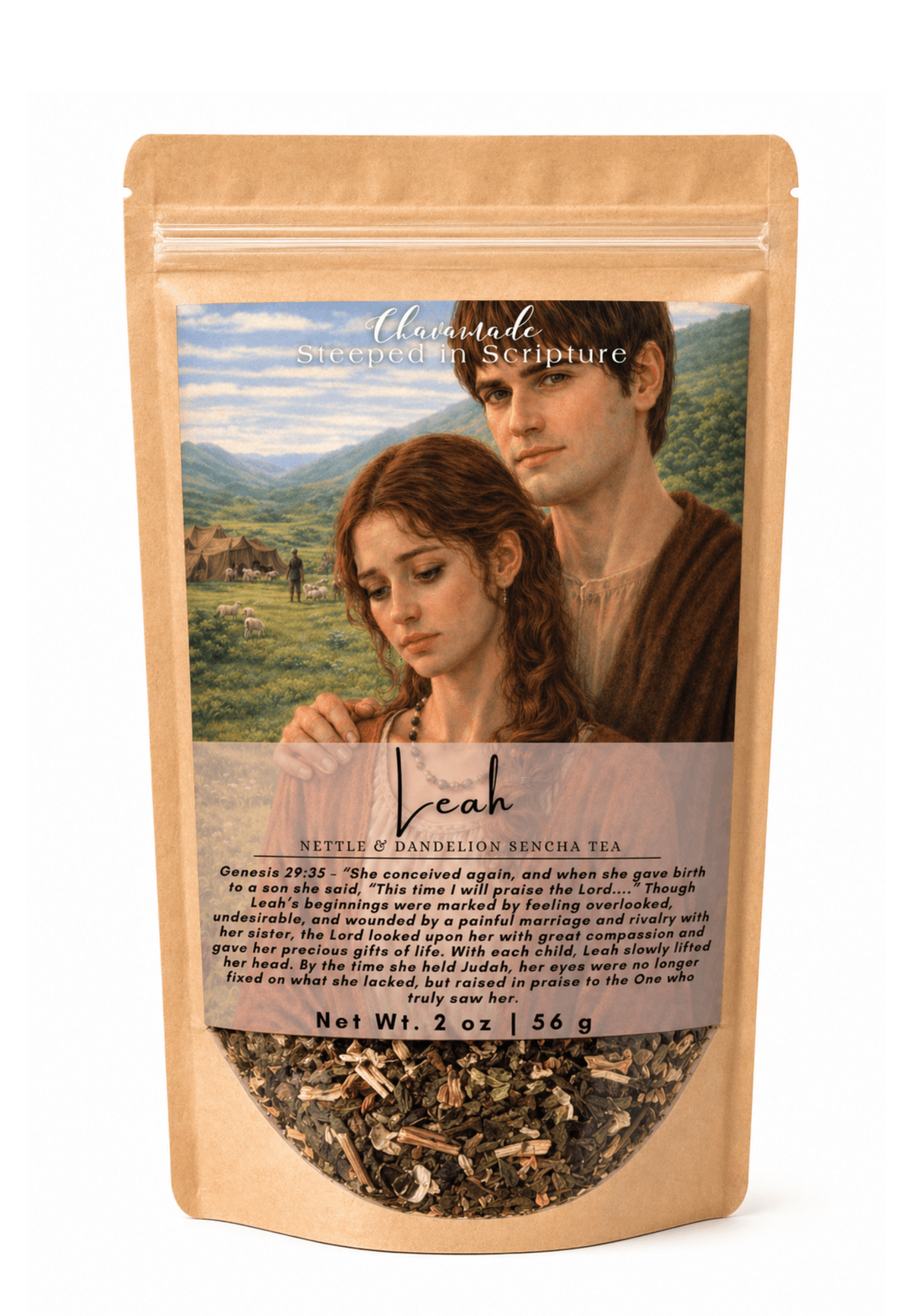 "Leah" Tea Blend: Nettle & Dandelion (detox support) - Chavamade