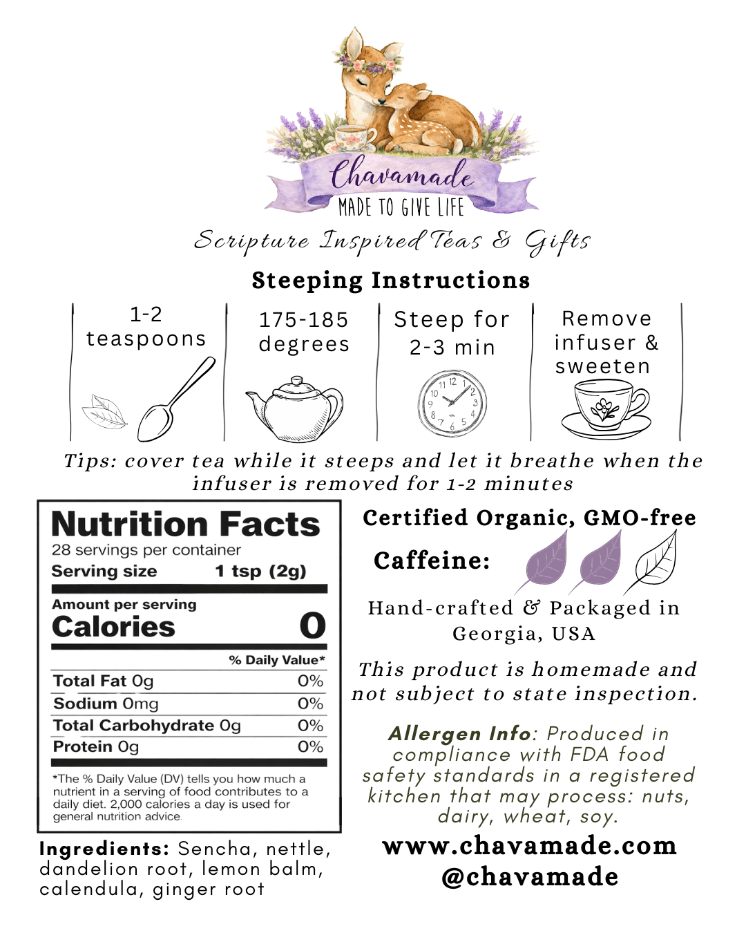 "Leah" Tea Blend (VIP) - Chavamade