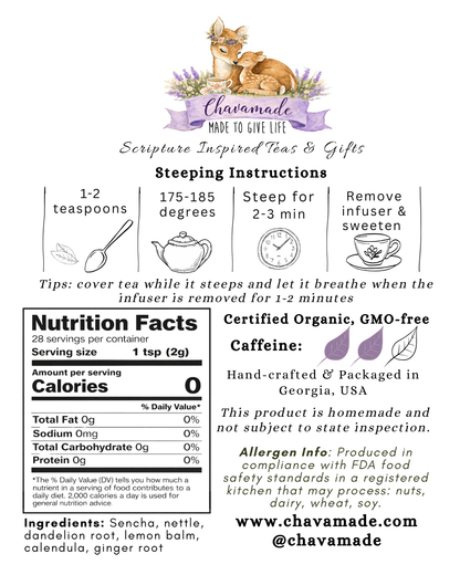 "Leah" Tea Blend (VIP) - Chavamade