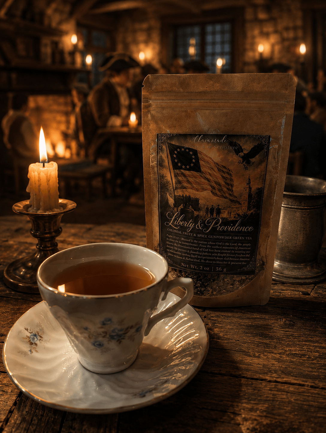 Liberty & Providence - Colonial Fruit & Spice Gunpowder Green Tea - Chavamade