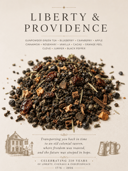 Liberty & Providence - Colonial Fruit & Spice Gunpowder Green Tea - Chavamade
