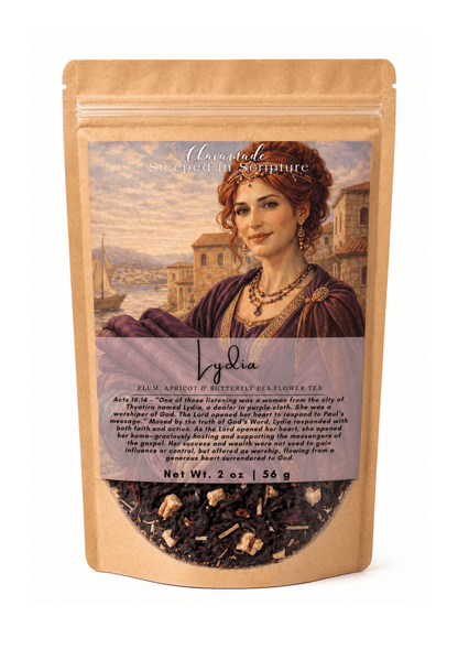 "Lydia" Tea Blend: Plum, Apricot & Butterfly Pea Flower - Chavamade