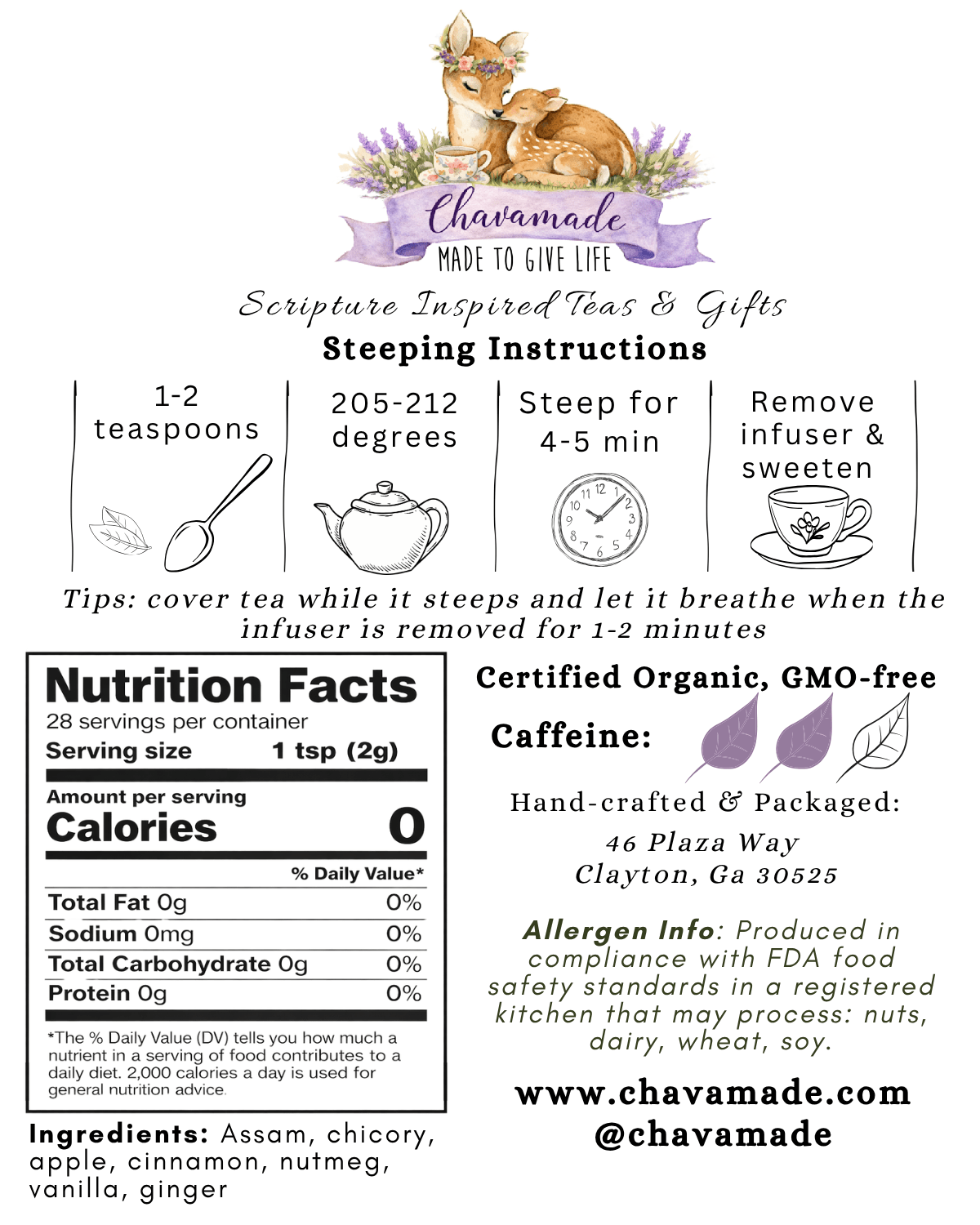 "Martha" Tea Blend (VIP) - Chavamade