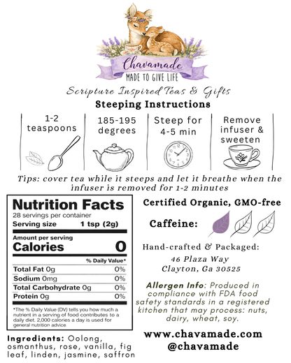 "Mary of Bethany" Tea Blend (VIP) - Chavamade