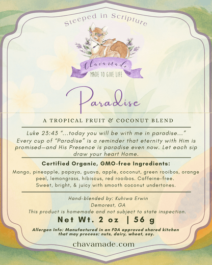 "Paradise" Tea Blend - Chavamade