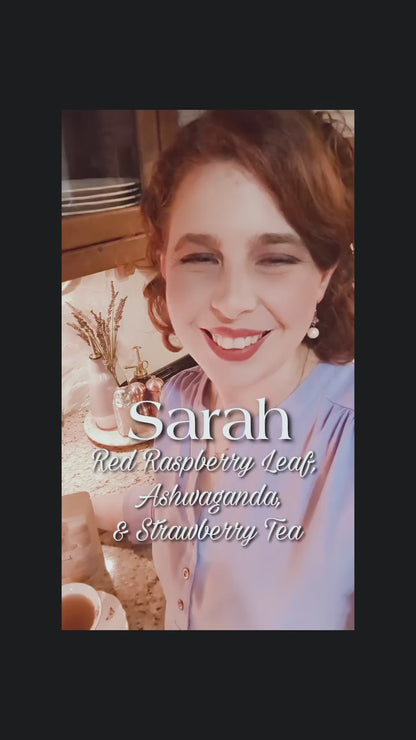 Sarah-Red Raspberry Leaf, Honeybush, Ashwagandha & Strawberry (hormone support)