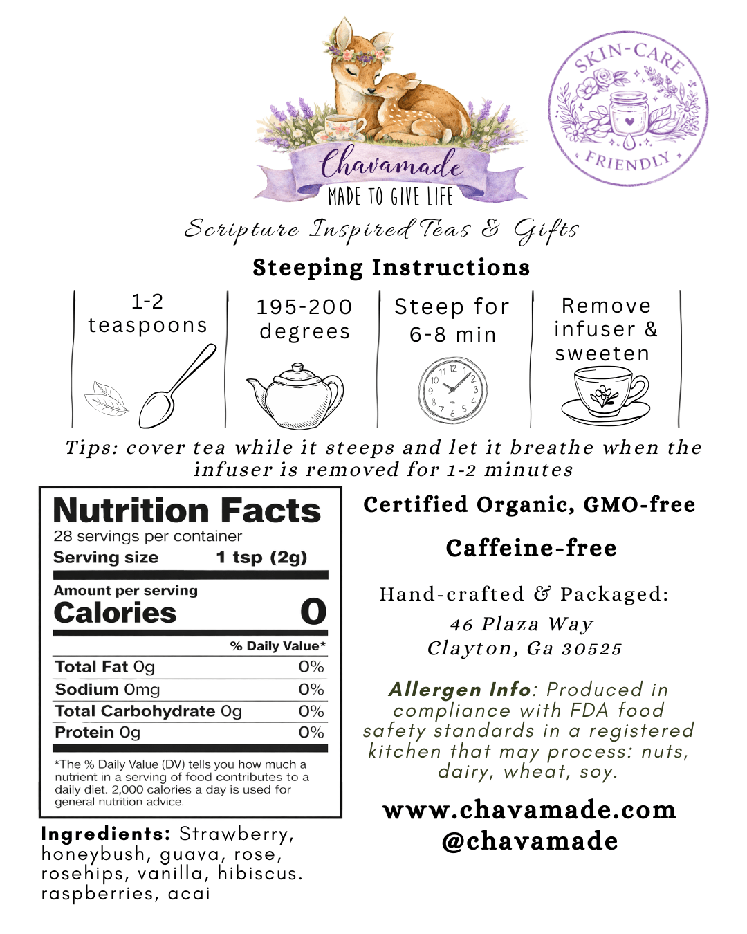"Rahab" Tea Blend (VIP) - Chavamade