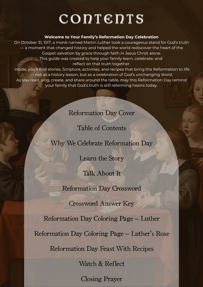 Reformation Day Family Guide - Chavamade