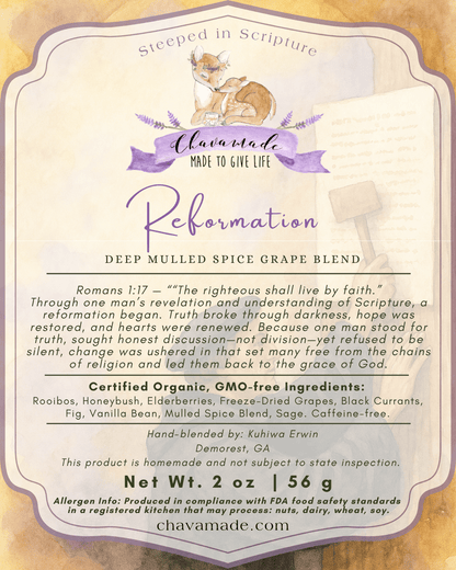 "Reformation" Tea Blend - Chavamade