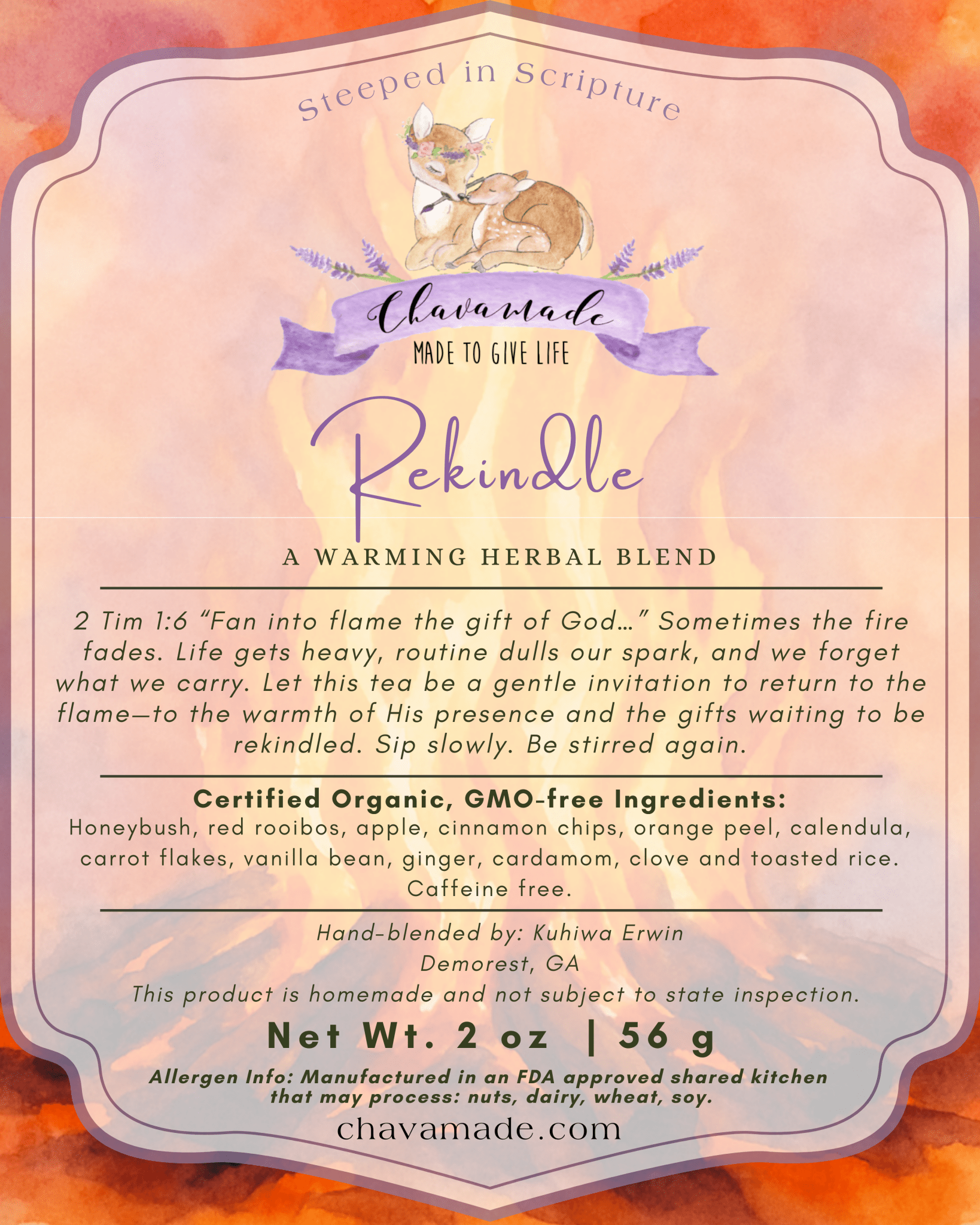 "Rekindle" Tea Blend - Chavamade